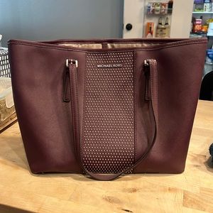 Michael Kors maroon purse